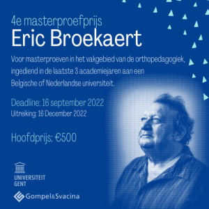 Eric Broekaert Prijs 2022